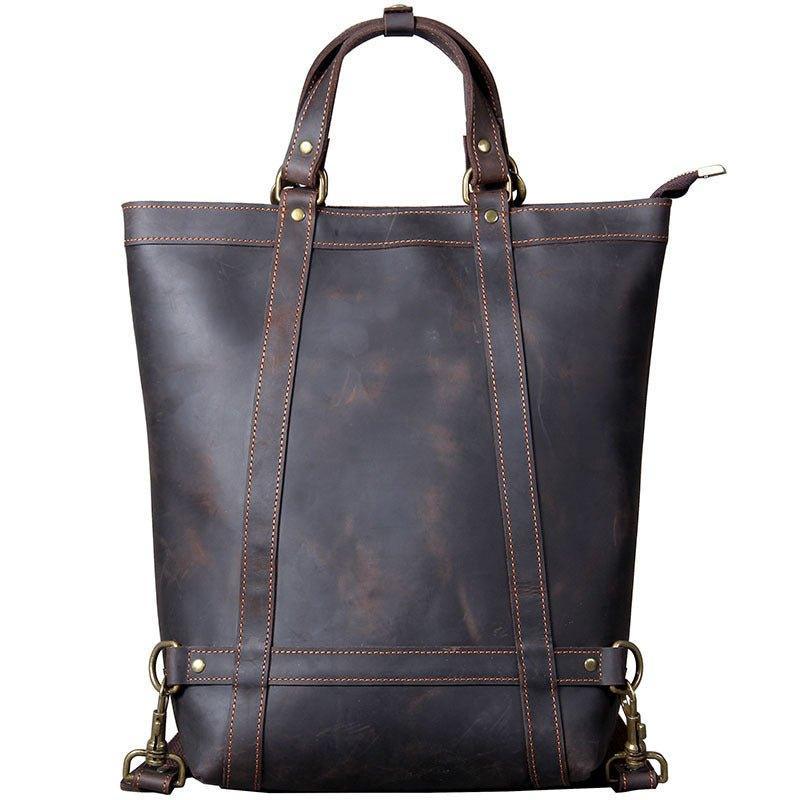 Woosir Men Tote Bag with Leather Strap