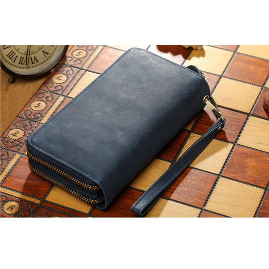 Woosir Long Leather Cowboy Wallet Mens - Woosir