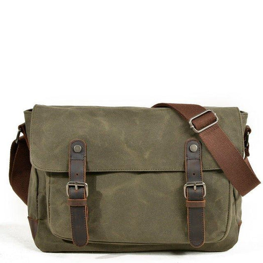 Canvas Mens Messenger Bag Crossbody - Woosir