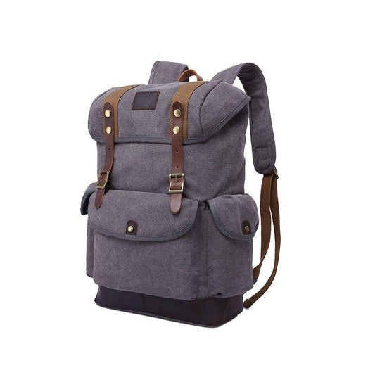 Mens Backpack Canvas Drawstring Design - Woosir