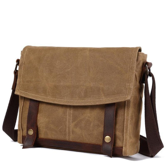 Vintage Messenger Bag Canvas Crossbody for Men - Woosir