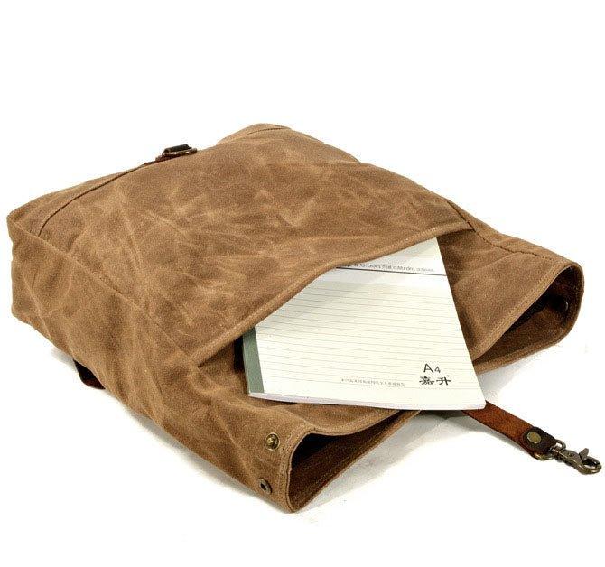 Vintage Canvas Messenger Bag Laptop and Motobags - Woosir