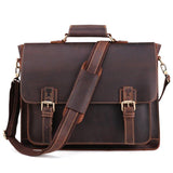 Woosir Mens Leather Business Bags Briefcase - Woosir