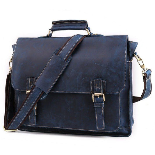 Woosir Mens Leather Business Bags Briefcase - Woosir