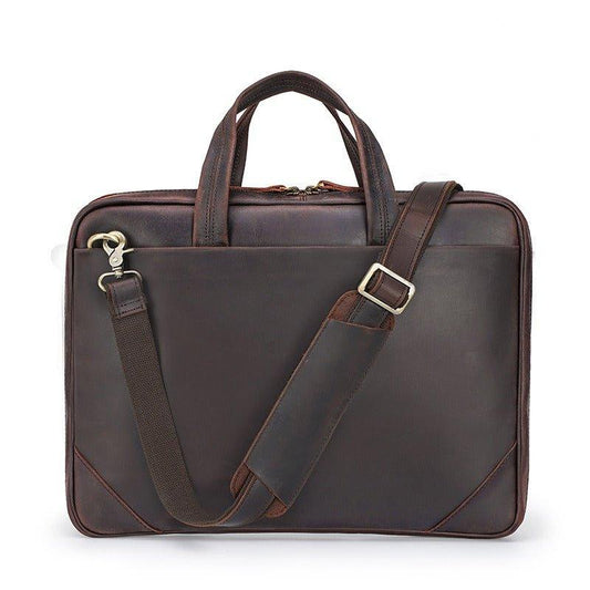 Woosir Men's Leather Computer Bag Slim - Woosir