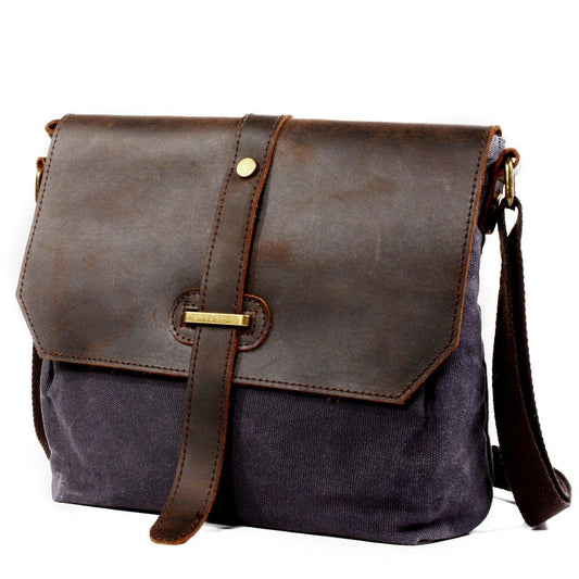 Crossbody Canvas Messenger Bag for Man - Woosir