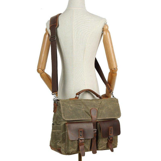 Woosir Mens Satchel Bag with Laptop Sleeve - Woosir