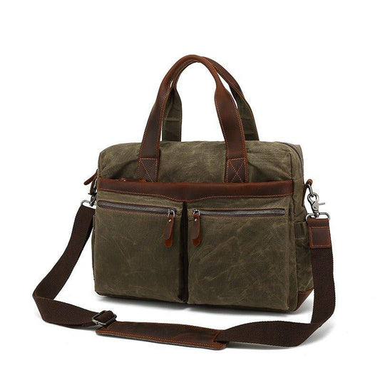 Woosir Men's Satchels Waxed Canvas - Woosir