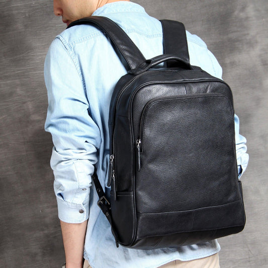 Woosir Mens Travel Backpack Leather - Woosir