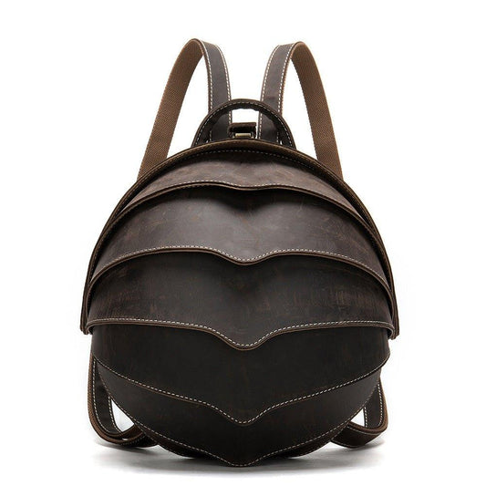 Pangolin Vintage Leather Backpack for Men - Woosir