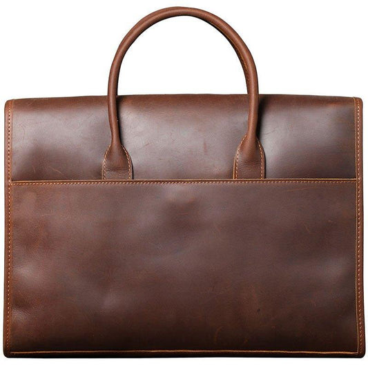 Woosir Slim Leather Laptop Bag for Men - Woosir
