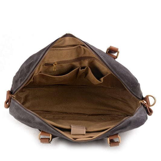 Woosir Vintage Canvas Briefcase Laptop Bag - Woosir