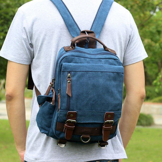 Vintage Canvas Messenger Sling Bag - Woosir