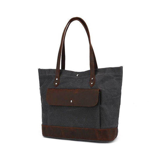 Woosir Vintage Canvas Tote Purse with Pocket - Woosir