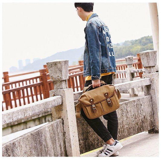 Vintage Casual Canvas Camera Bag For DSLR - Woosir