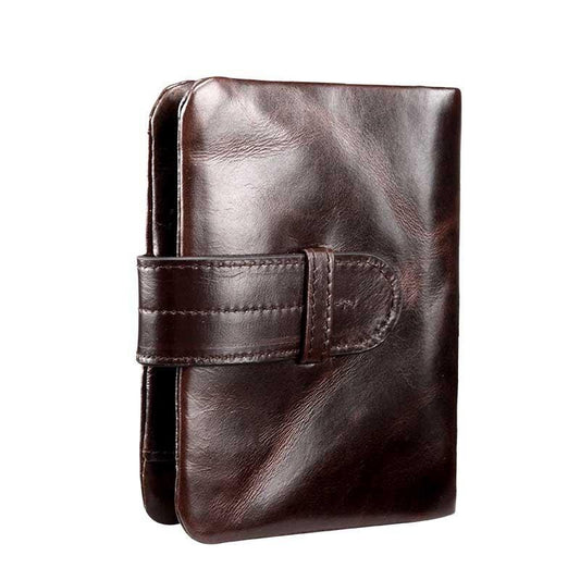 Woosir Vintage Cowhide Brushed Leather Wallet - Woosir