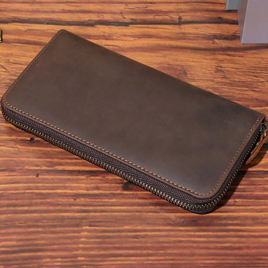 Woosir Vintage Cowhide Wallet Crazy Horse Leather - Woosir