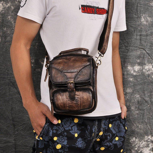Woosir Vintage Dual-Use Messenger Shoulder Bag for Men - Woosir