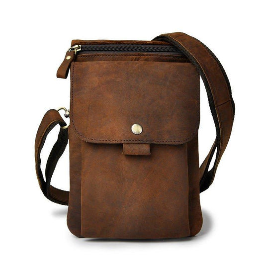 Woosir Vintage Genuine Leather Dual-Use Messenger Bag - Woosir