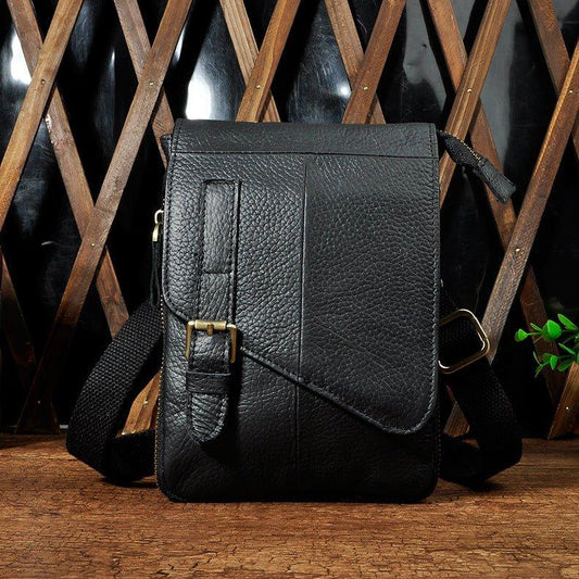 Woosir Vintage Genuine Leather Dual-Use Messenger Shoulder Bag - Woosir