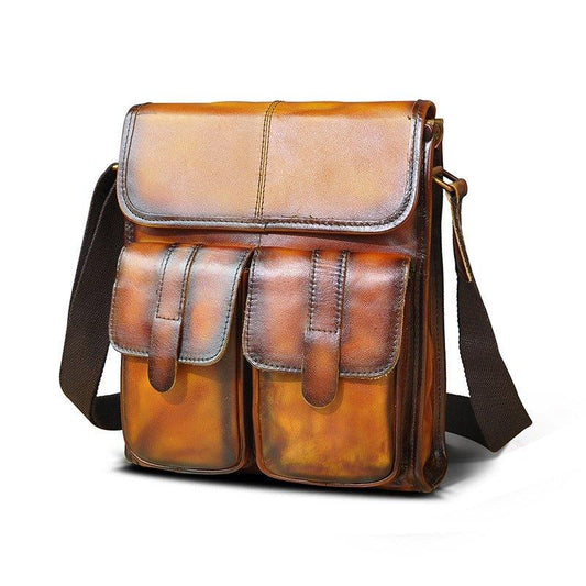 Woosir Vintage Genuine Leather Messenger Shoulder Bag - Woosir