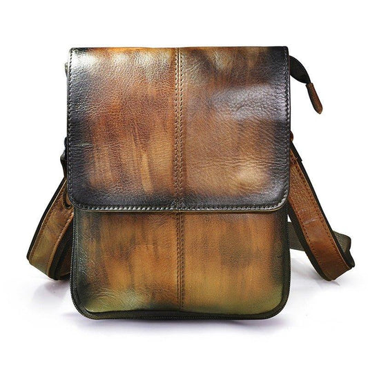 Woosir Vintage Genuine Leather Small Messenger Bag - Woosir