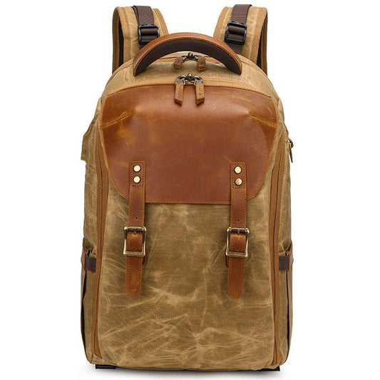 Woosir Vintage Hiking Camera Backpack with Laptop Sleeve - Woosir