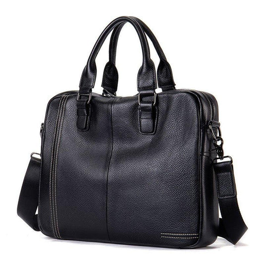 Woosir Vintage Laptop Leather Briefcase for Men - Woosir