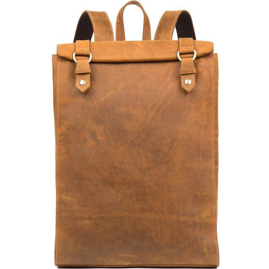 Mens Leather Backpack for Laptop - Woosir