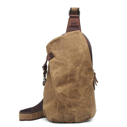 Woosir Vintage Waxed Canvas Mens Crossbody Bag - Woosir