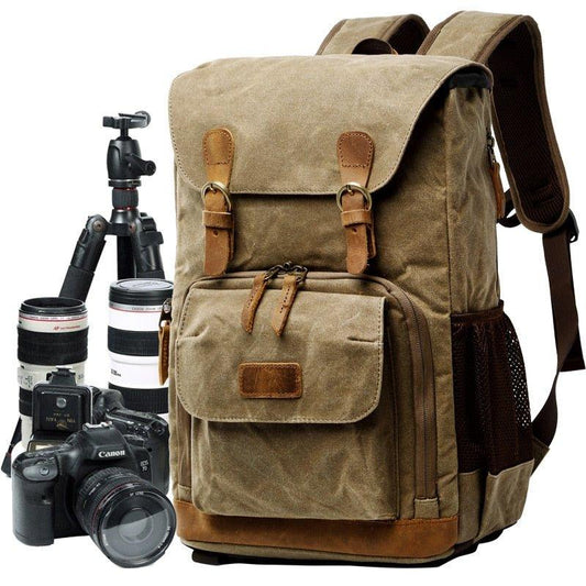Woosir Waterproof Canvas Bag For DSLR & Mirrorless Camera - Woosir