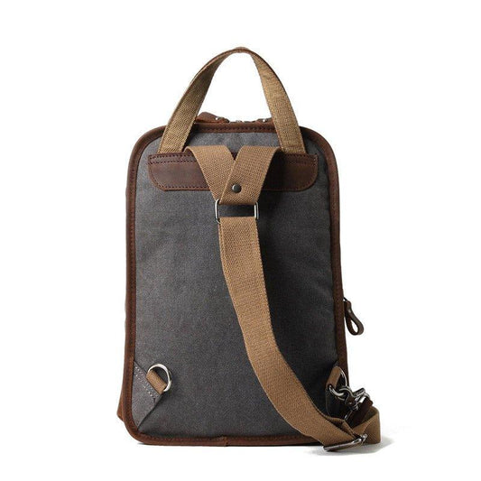 Waterproof Canvas Crossbody Sling Backpack - Woosir