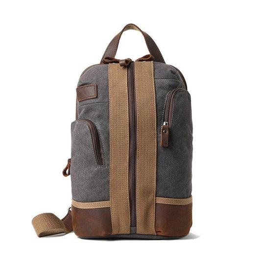 Waterproof Canvas Crossbody Sling Backpack - Woosir