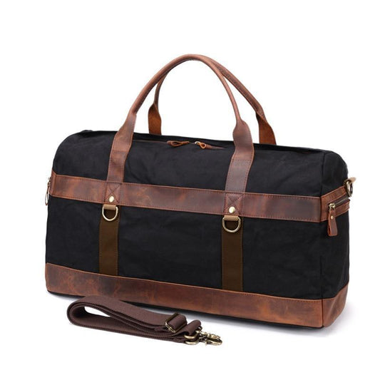 Waxed Canvas Weekender Bag Mens - Woosir