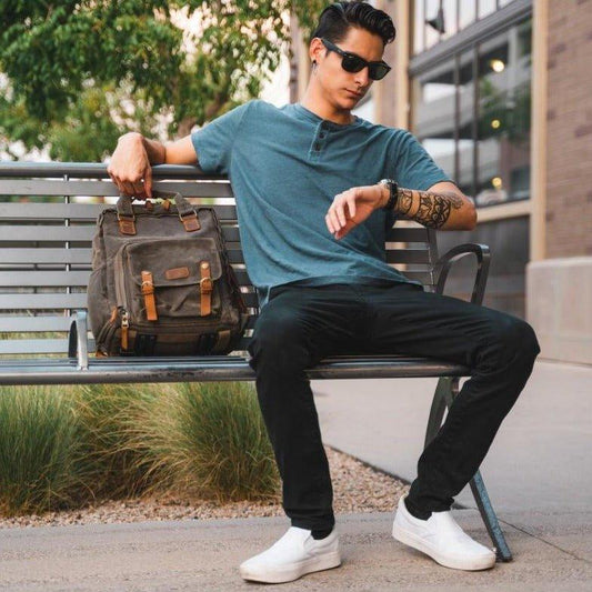 Woosir Waterproof Waxed Canvas Camera Backpack - Woosir