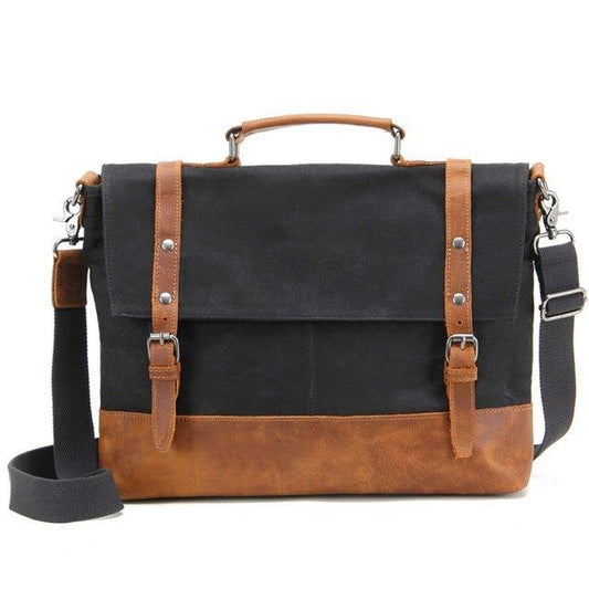 Mens Laptop Messenger Canvas Bag - Woosir