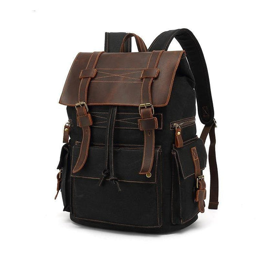 Woosir Waxed Canvas Laptop Backpack Mens - Woosir