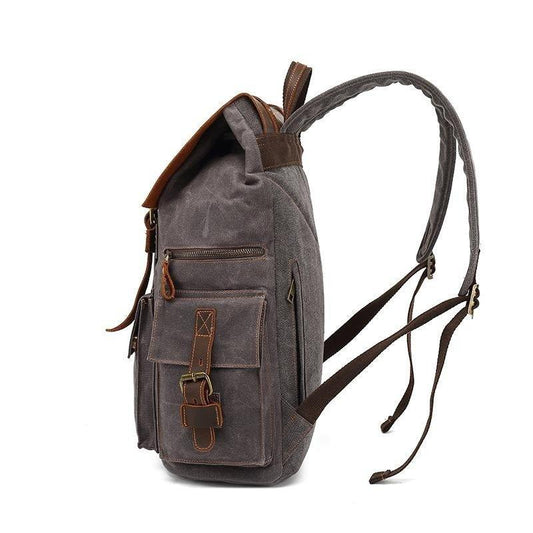 Woosir Waxed Canvas Laptop Backpack Mens - Woosir