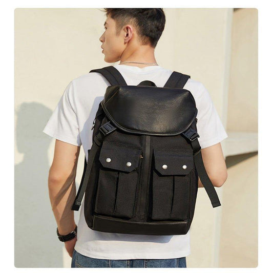 Mens Travel Backpack with Trolley Sleeve - Woosir