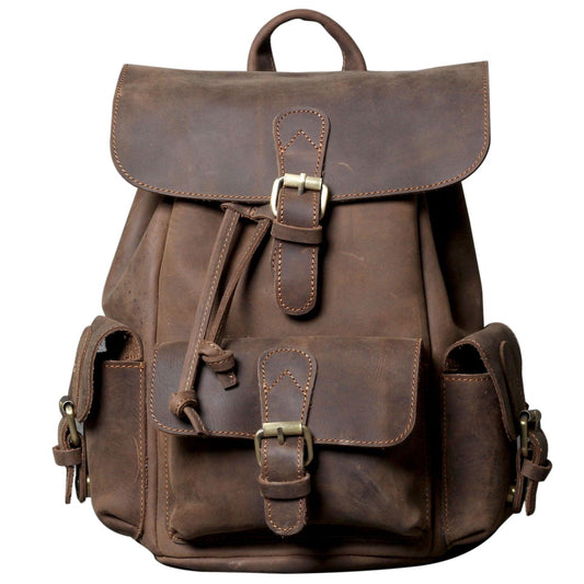 Woosir Women Backpack Leather Brown - Woosir