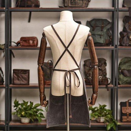 Woosir Work Apron With Pockets Cross Back Straps - Woosir