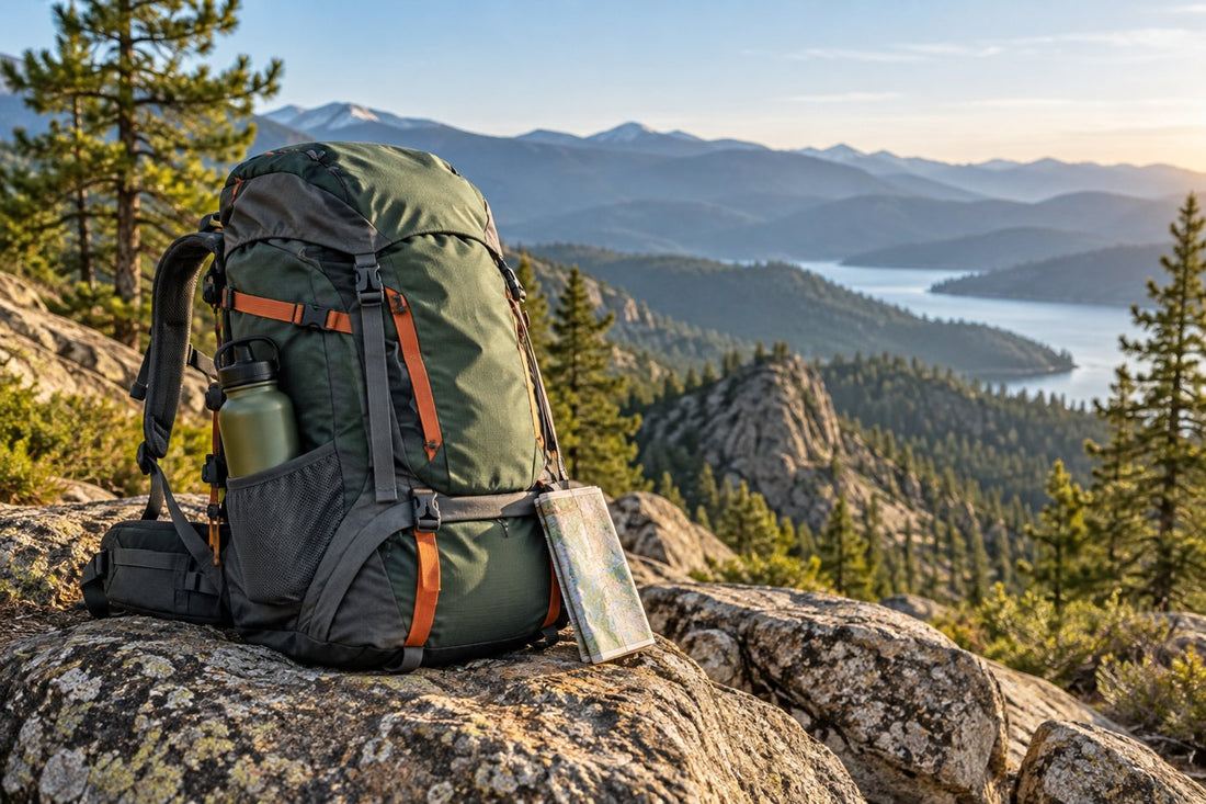 AI-generated travel items and everyday carry essentials editorial cover for 8 Top Travel Items for Your Next Adventure