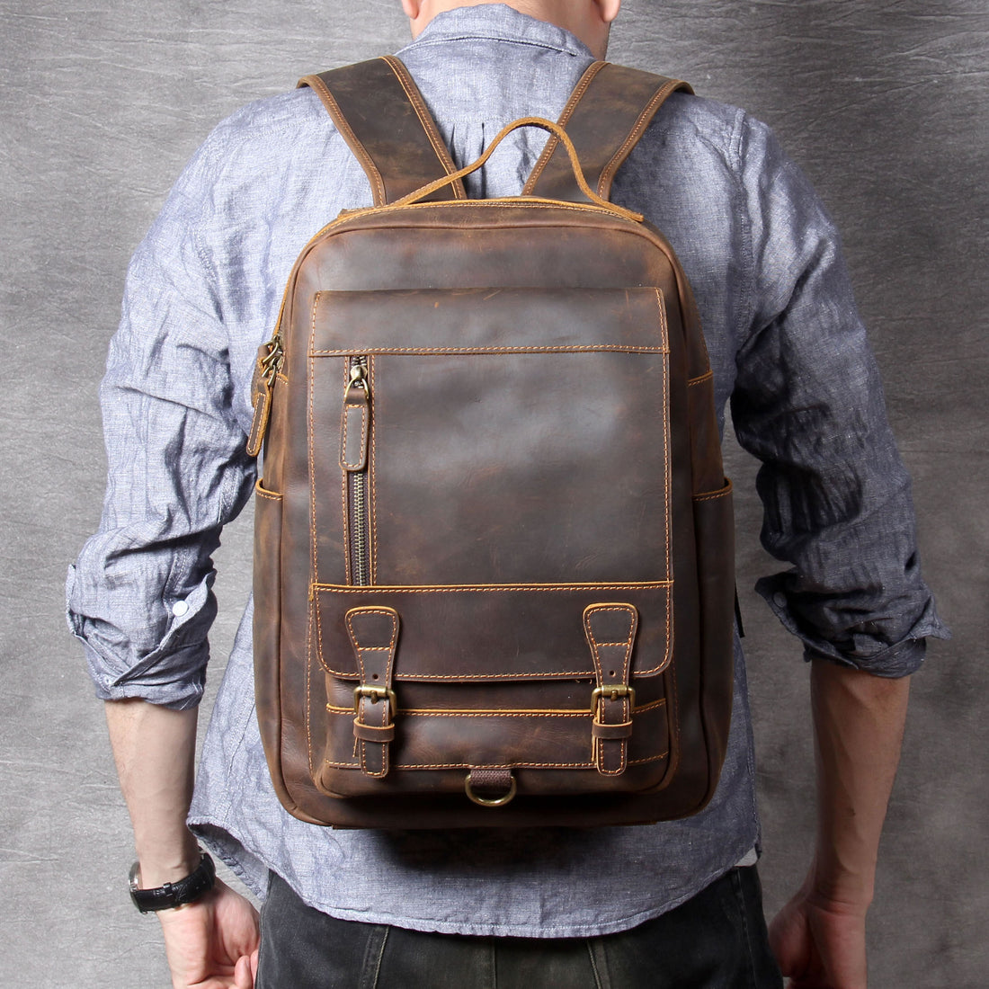 Why You Need Genuine Leather Backpacks - Woosir
