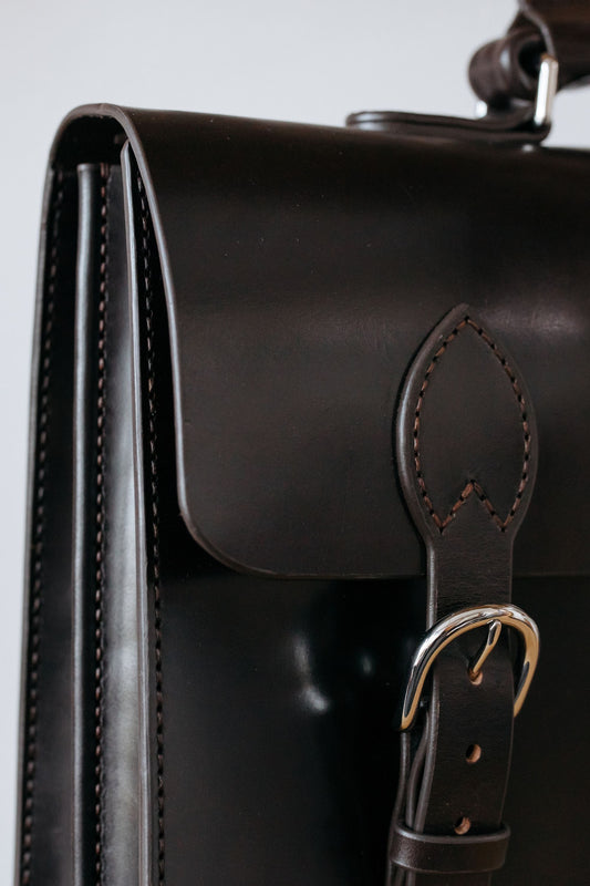 Vintage leather briefcase for modern professionals
