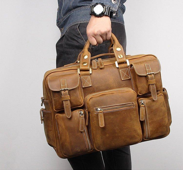 Men's Leather Laptop Bag vs. Backpack: Pros and Cons