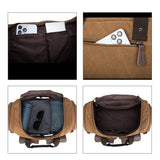 Canvas Duffel Bag Overnight Carry on Bags with Shoe Compartment