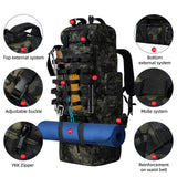 70L/100L Camping Hiking Backpack with Rain Cover