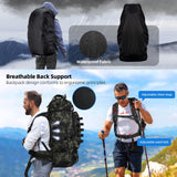 70L/100L Camping Hiking Backpack with Rain Cover