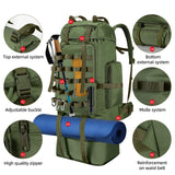 70L/100L Camping Hiking Backpack with Rain Cover