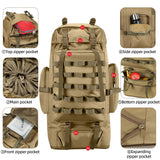 70L/100L Camping Hiking Backpack with Rain Cover